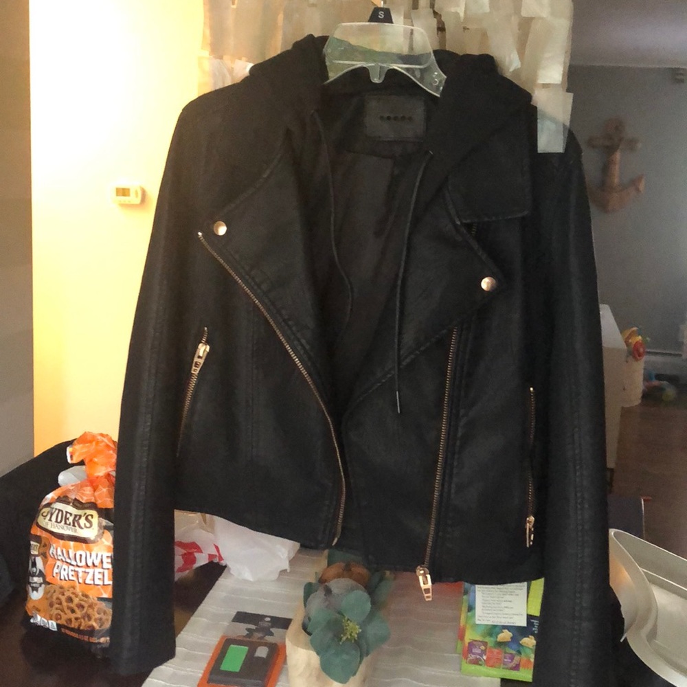 BlankNYC faux leather moto jacket